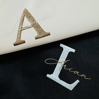 Half - Zip Sweatshirt Buchstabe Name
