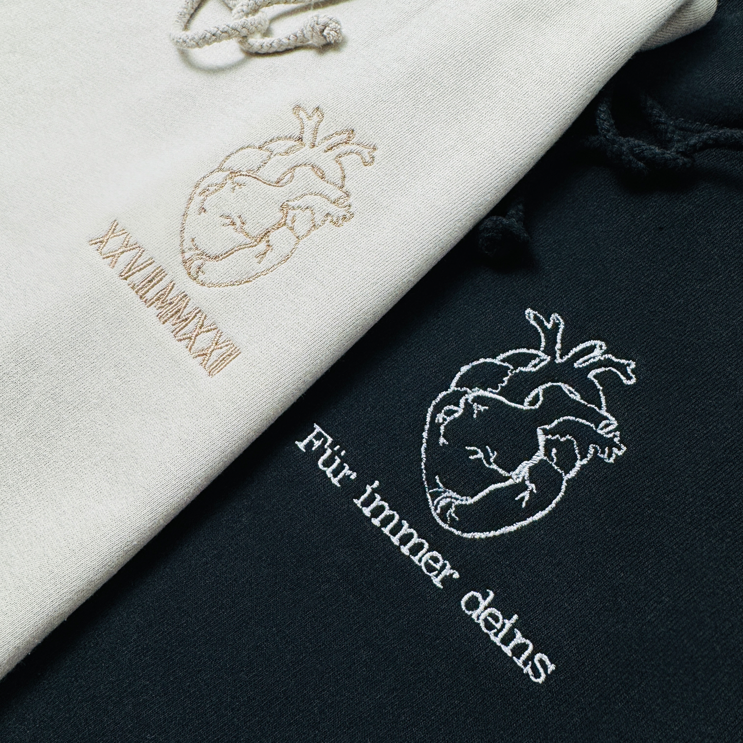 Herz Kapuzenpullover