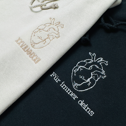 Herz Kapuzenpullover