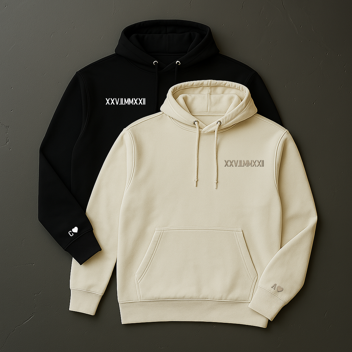 Römische Datum Ziffer Pullover